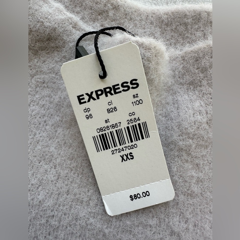 NWT Express Cozy Mock Neck Soft Knit
Sz XXS 
Super soft fleece-like fabric - Picture 2 of 4